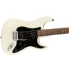 Fender Squier Affinity Series Stratocaster Indian Laurel Fingerboard HH 6 String Electric Guitar with Gig Bag BPG Olympic White 0378051505