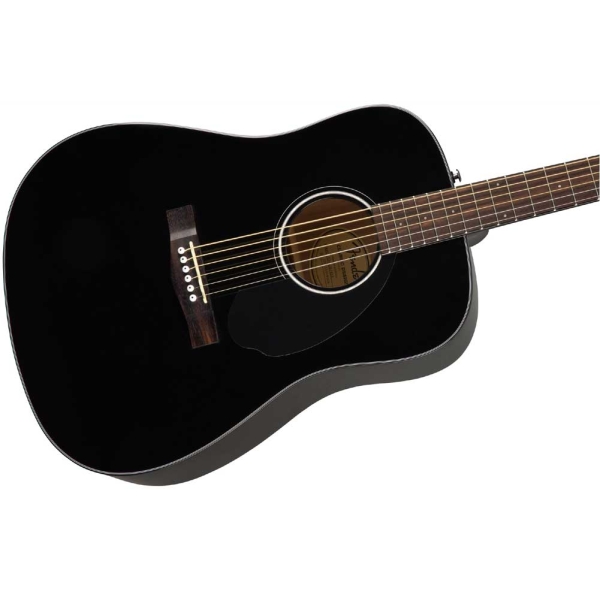 Fender CD-60s Blk Dreadnought Solid Spruce Top Walnut Fingerboard Acoustic Guitar Black 0970110006