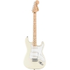 Fender Squier Affinity Stratocaster Indian Maple Fingerboard SSS Electric Guitar with Gig Bag Olympic White 0378002505