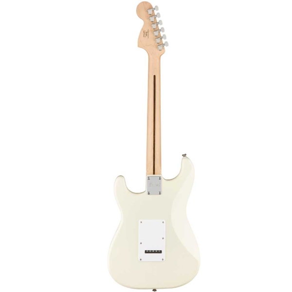 Fender Squier Affinity Stratocaster Indian Maple Fingerboard SSS Electric Guitar with Gig Bag Olympic White 0378002505