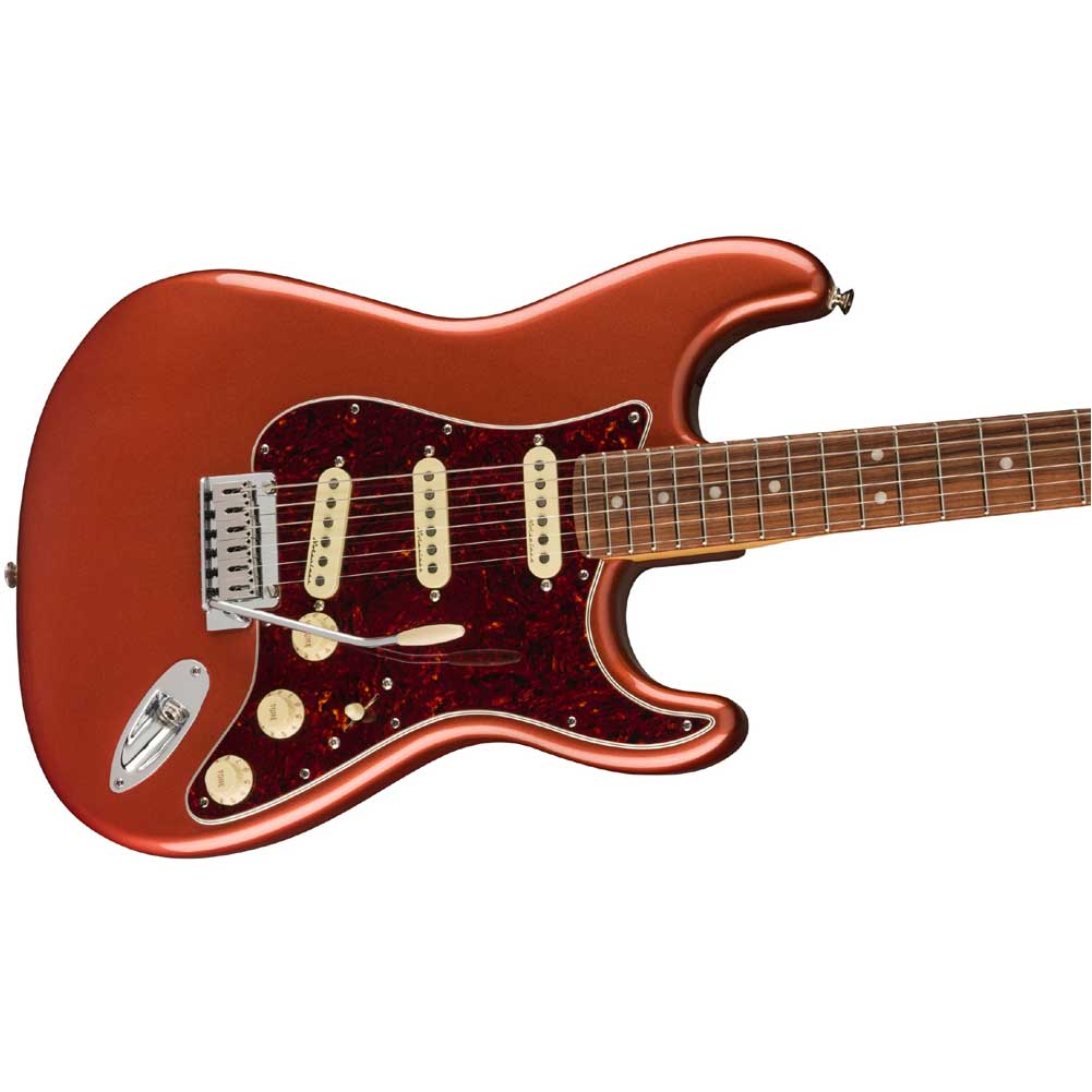 Red　Fender　Stratocaster　Plus　SSS　Apple　bag　Aged　Candy　Guitar　Gig　Ferro　with　Pau　Electric　Fingerboard　Player　Cart　0147312370　Musicians