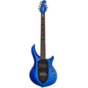 Kona Thin-Body Acoustic Electric Guitar, Spruce with Transparent Blue Finish