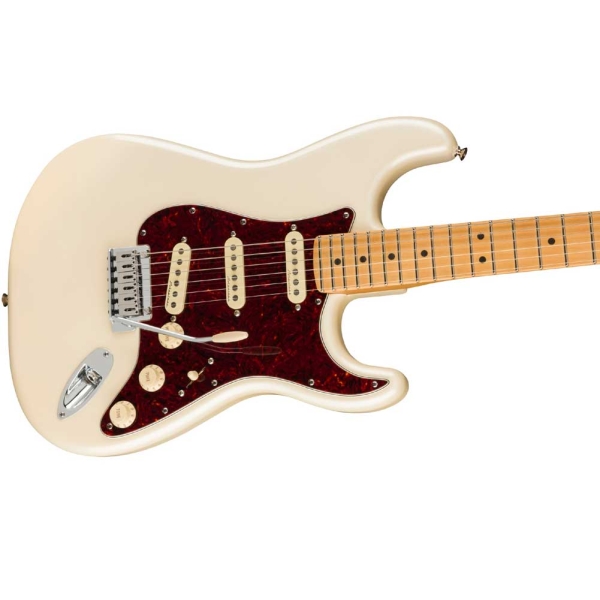 Fender Player Plus Stratocaster Maple Fingerboard SSS Electric Guitar with Gig bag Olympic Pearl 0147312323.