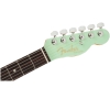 Fender American Ultra Luxe Telecaster Rosewood Fingerboard SS with Premium Molded Hardshell Case Transparent Surf Green 0118080735