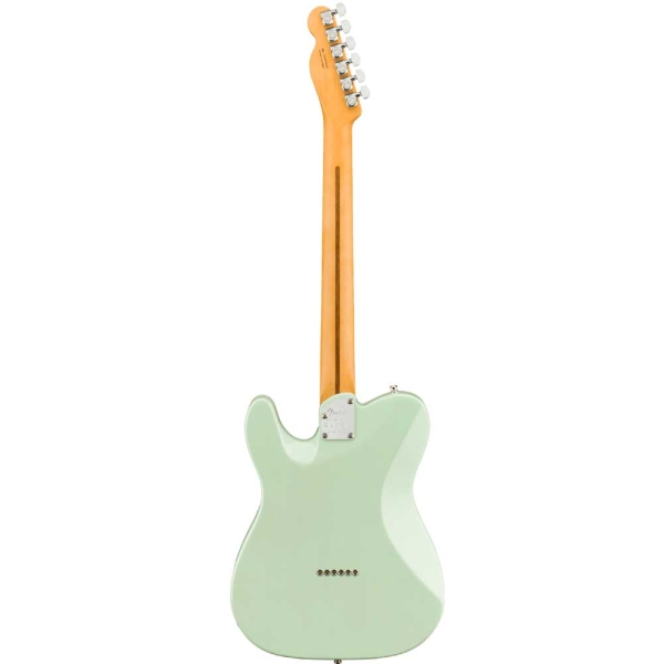 Fender American Ultra Luxe Telecaster Rosewood Fingerboard SS with Premium Molded Hardshell Case Transparent Surf Green 0118080735