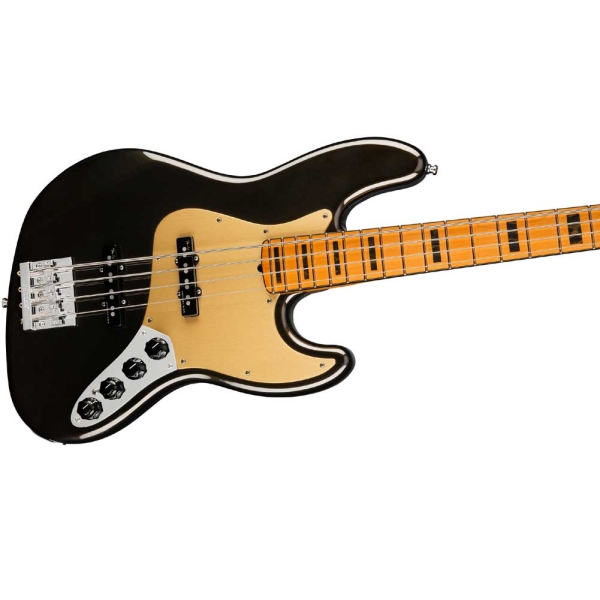 Fender American Ultra Jazz Bass Maple Fingerboard 4 String Bass Guitar with Elite Molded Case Texas Tea 0199022790