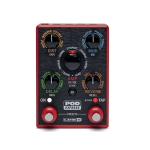 Line 6 POD Express Bass INT P38-2 Portable Bass Guitar Amplifier Modeler Cabinet Emulator and Guitar Multi-Effects Processor 990603100