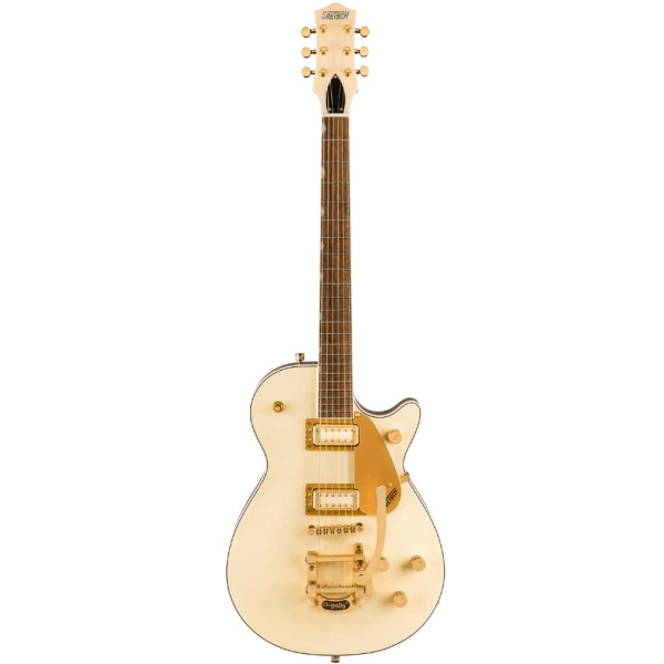 Gretsch Electromatic Pristine LTD Jet Electric Guitar with Bigsby Laurel Fingerboard FT-5E Filter’Tron Pickups White Gold 2507813574