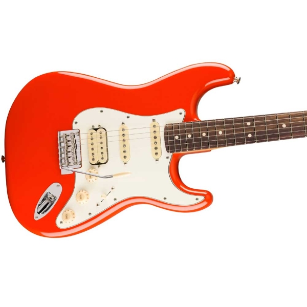 Fender Player II Stratocaster Slab Rosewood Fingerboard HSS Electric Guitar with Gig bag Coral Red 0140540558