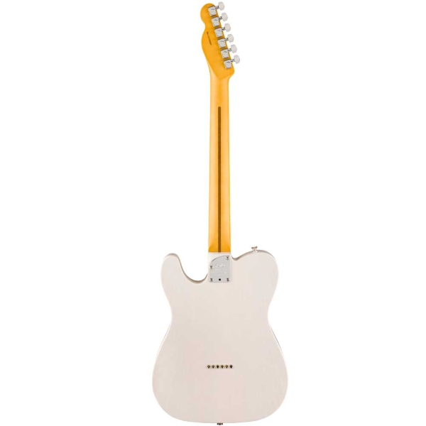 Fender American Professional II Telecaster Thinline Maple Fingerboard SS Electric Guitar with Deluxe Molded Case White Blonde 171022701