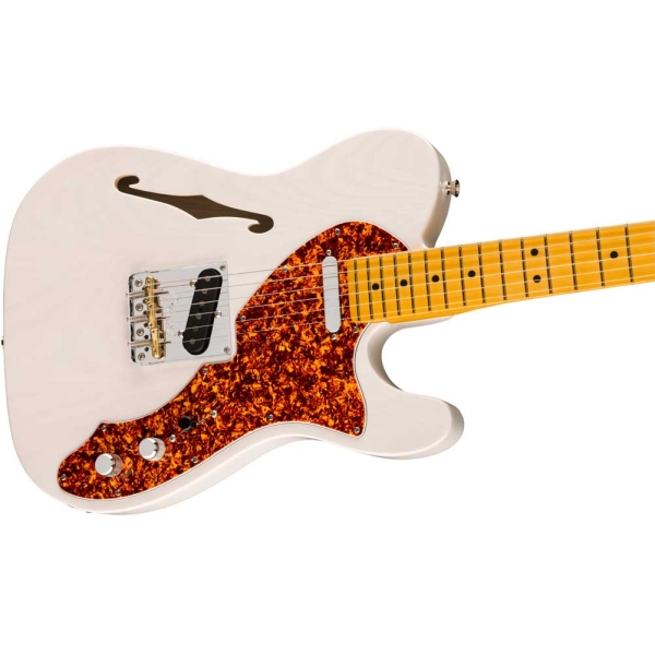 Fender American Professional II Telecaster Thinline Maple Fingerboard SS Electric Guitar with Deluxe Molded Case White Blonde 171022701