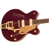 Gretsch Electromatic™ Pristine LTD Dark Cherry Metallic Center Block Double-Cut with Bigsby® Laurel Fingerboard Semi-Hollowbody Electric Guitar with P-90E Pickups 2508630539