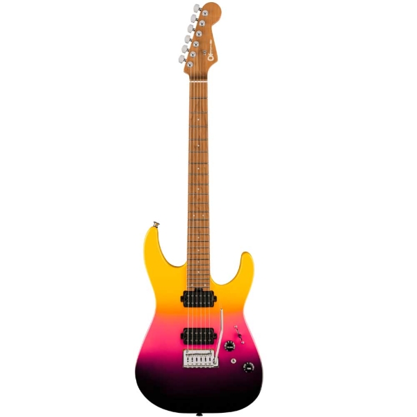 Charvel Pro-Mod DK24 HH 2PT CM Caramelized Maple Fingerboard Electric Guitar Malibu Sunset 2962411500