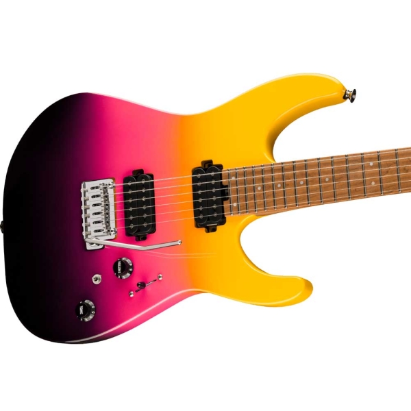 Charvel Pro-Mod DK24 HH 2PT CM Caramelized Maple Fingerboard Electric Guitar Malibu Sunset 2962411500