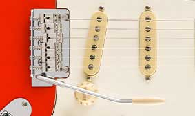 2-POINT SYNCHRONIZED TREMOLO WITH BENT STEEL SADDLES