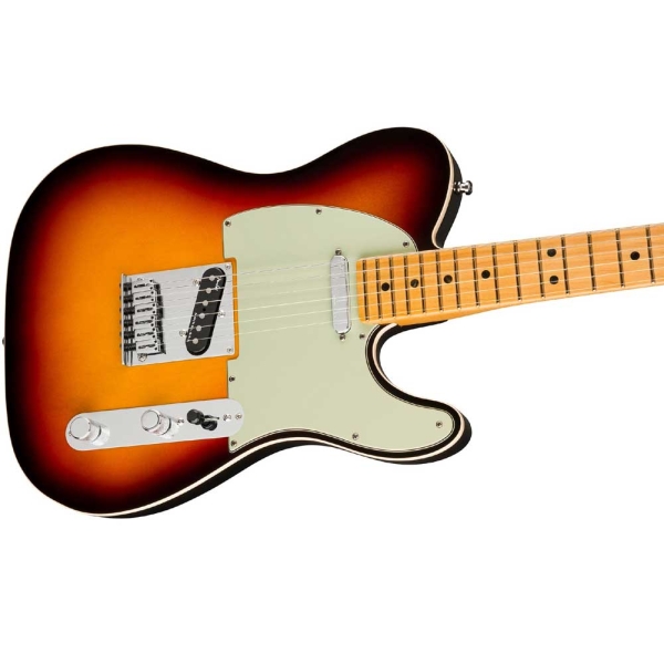 Fender American Ultra Telecaster Maple Fingerboard SS with Elite Molded Hardshell Case Ultraburst 0118032712