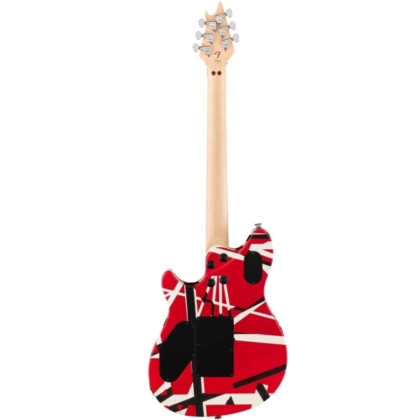 EVH Wolfgang Special Satin Striped Red White Black Ebony Fingerboard Electric Guitar 5107702315