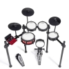 Alesis Nitro Pro Eight Piece Electronic Drum Kit with Dual Zone Quiet Mesh Pads 500+ Authentic BFD Sounds Bluetooth Drumeo USB MIDI Double Kick compatible NITROPROKIT