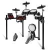 Alesis Nitro Pro Eight Piece Electronic Drum Kit with Dual Zone Quiet Mesh Pads 500+ Authentic BFD Sounds Bluetooth Drumeo USB MIDI Double Kick compatible NITROPROKIT