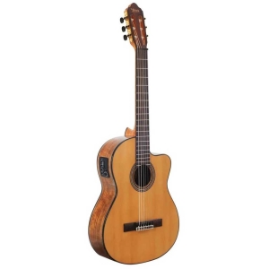 Valencia VC574CE Nat 4/4 size 560 series Classical Guitar Cutway Electronics with Truss Rod