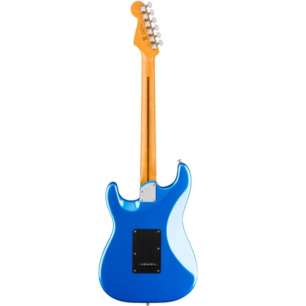 Fender American Ultra II Stratocaster Ebony Fingerboard HSS Noiseless Pickups with Deluxe Molded Hardshell Case Noble Blue 0119151776