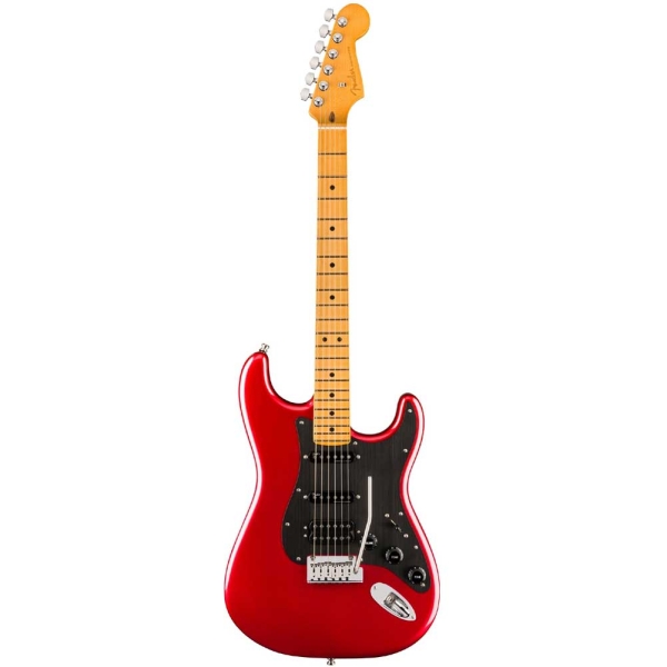 Fender American Ultra II Stratocaster Maple Fingerboard HSS Noiseless Pickups with Deluxe Molded Hardshell Case Sinister Red 0119152799