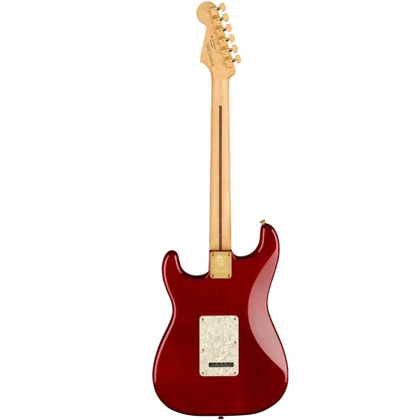 Fender Tash Sultana Sustainer Stratocaster Maple Fingerboard HSS pickups with Deluxe Gig Bag Transparent Cherry 0140282314