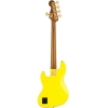 Fender MonoNeon Jazz Bass V Roasted Maple Fingerboard HH pickups with Deluxe Gig Bag Neon Yellow and Orange Finish 5 String Bass Guitar 0149400386