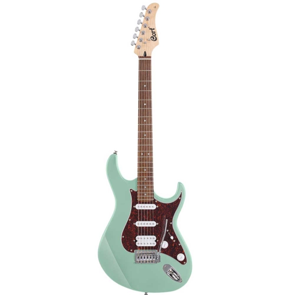 Cort G115SE SFG Seafoam Green Rosewood-Jatoba Fingerboard HSS Electric Guitar 6 Strings with Gig Bag