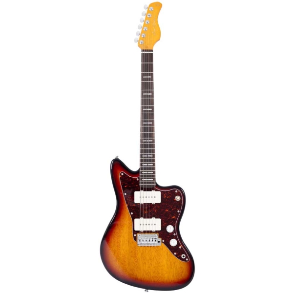 Sire Larry Carlton J3 3-Tone Sunburst Jazzmaster Electric Guitar with Gig Bag