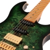 Sire Larry Carlton S10 Transparent Green HSS 2nd Gen Traditional S-style Electric Guitar with Hardcase