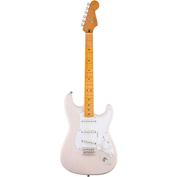 Fender Squier Classic Vibe 50s Stratocaster Maple Fingerboard SSS Electric Guitar with Gig Bag White Blonde 0374005501