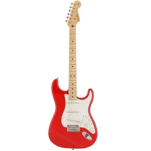 Fender Japanese Hybrid II Stratocaster Maple Fingerboard SSS Electric Guitar with Gig Bag Modena Red 5661102316