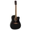 Fender FA-25CE Black Cutway Dreadnought Electro Acoustic Guitar Walnut Fingerboard with Gig bag 0971913006