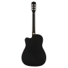 Fender FA-25CE Black Cutway Dreadnought Electro Acoustic Guitar Walnut Fingerboard with Gig bag 0971913006