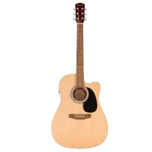 Fender FA-25CE Natural Cutaway Dreadnought Electro Acoustic Guitar Walnut Fingerboard with Gig bag 0971913021